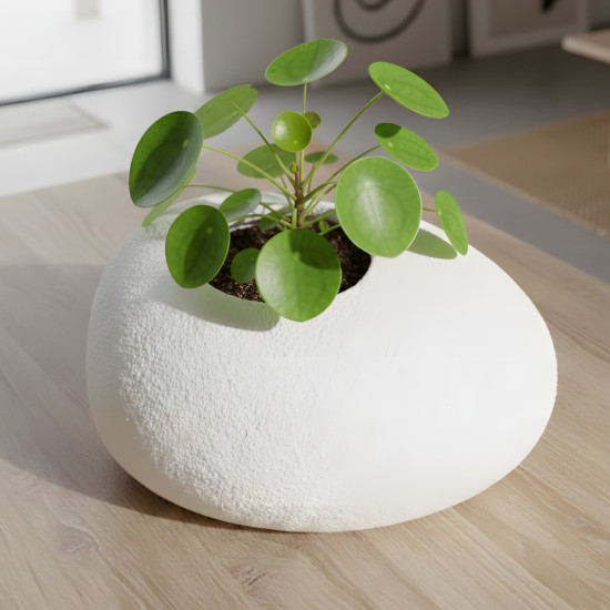 Porcelain Plant Pot Medium